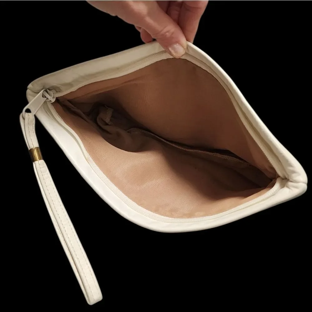 Vintage Genuine Leather Makeup Bag